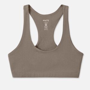 MATE the Label Organic Stretch Sports Bra - Taupe